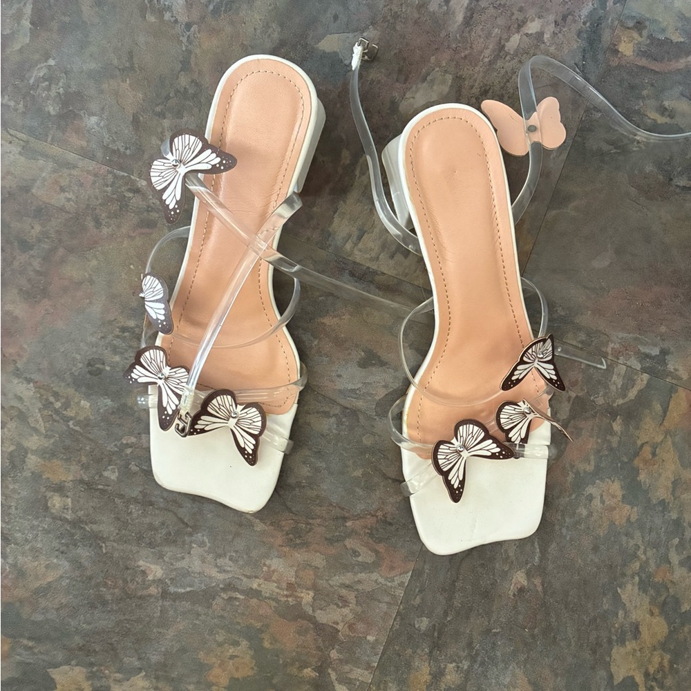 White Butterfly Women's Sandals